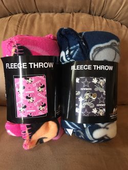 Dallas Cowboys Mickey or Minnie mouse blanket