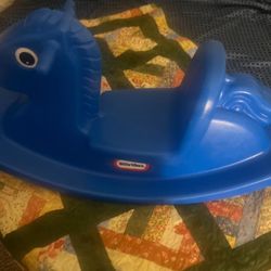 Little Tikes Blue Rocking Horse