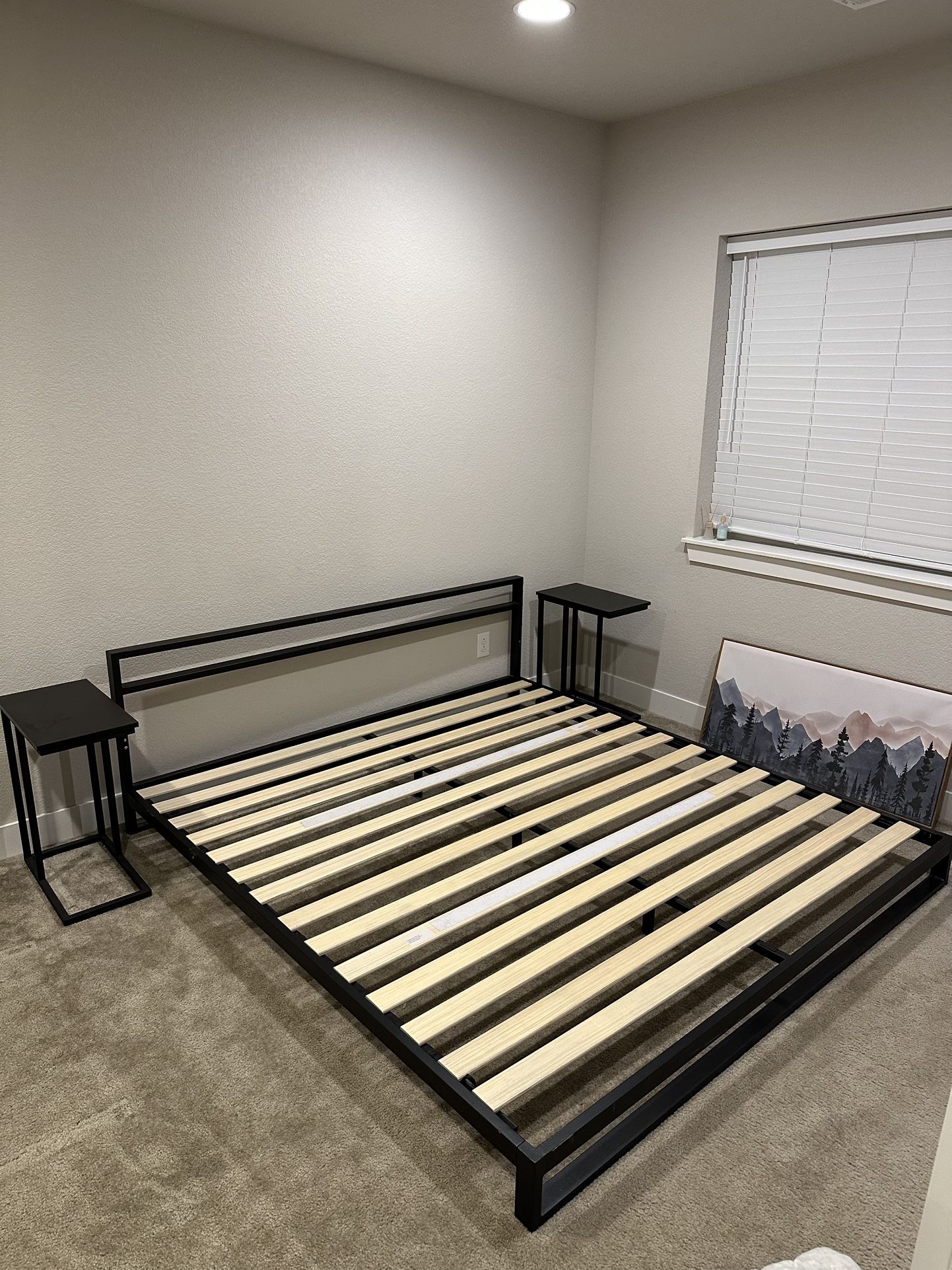 Black King Bed Frame