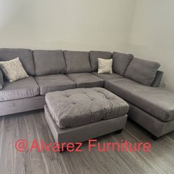 Sectional Sofa With Ottoman