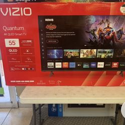 55. Tv.  $55 Down On Financing Free Delivery Six Month Warranty. 55 Tv Vizio Qled Smart 4K Hdtv.