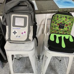 Nintendo Backpack And Minecraft/Slime Lunchbox