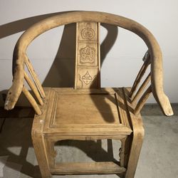Hand Carved 19th Century Chinese Chair 