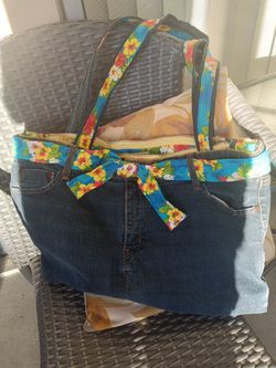 HANDMADE JEAN PURSE!!