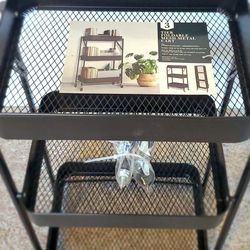 Black Folding Utility Cart