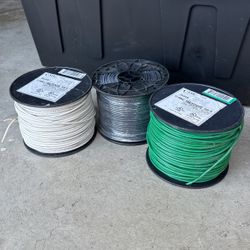 12 AWG WIRE / 500 FT EACH / WHITE/BLACK/GREEN