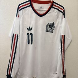 Mexico S. Gimenez #11 Long Sleeve Soccer Jersey1)S, 1(L 5/3