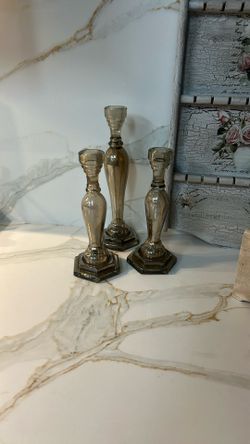 Glass Candle Holders