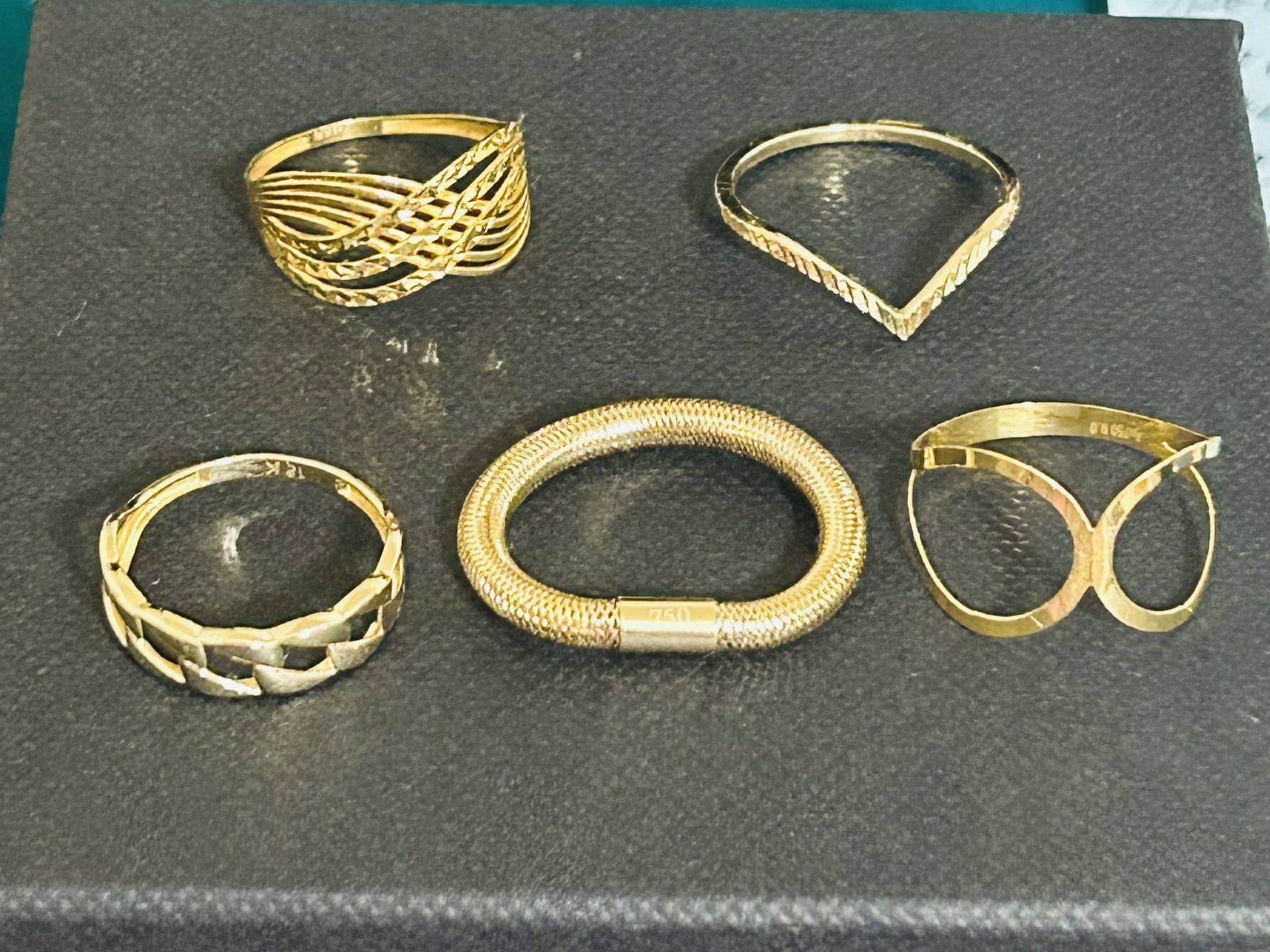 18k Real Gold Rings - BUNDLE SALE $575
