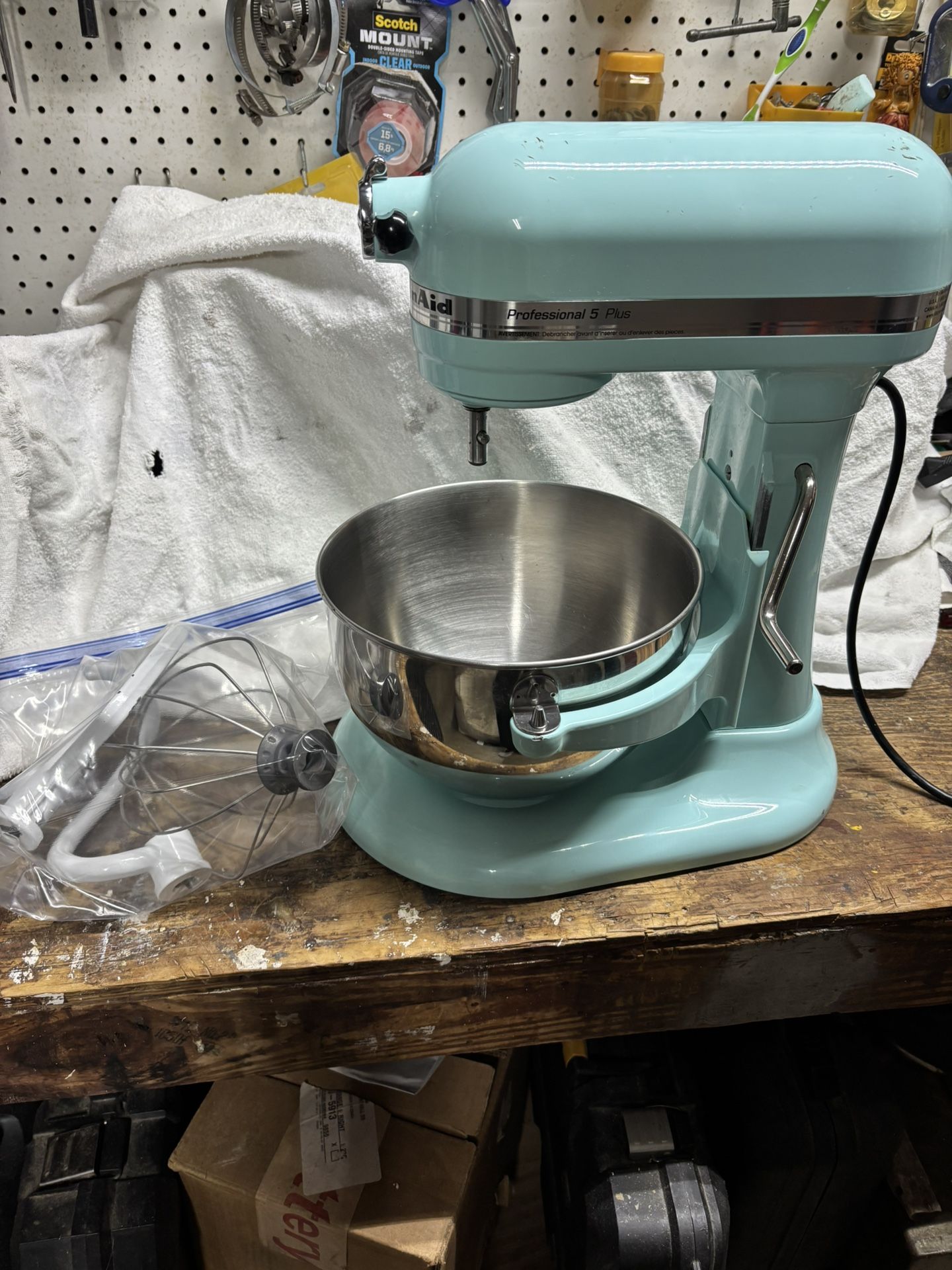 KitchenAid Professional 5 Plus Stand Mixer Ice Blue (Good Condition) Works