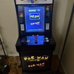 PAC-MAN  PLUS Arcade1UP With Elevation Stand.