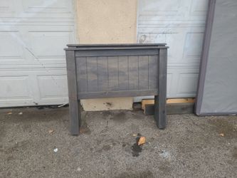 single real wood bed