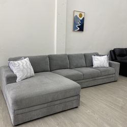 Toledo Fabric Sectional Couch with Large Chaise