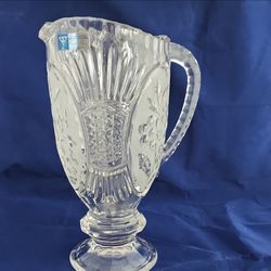 Vintage leaded crystal pitcher. Made in Yugoslavia