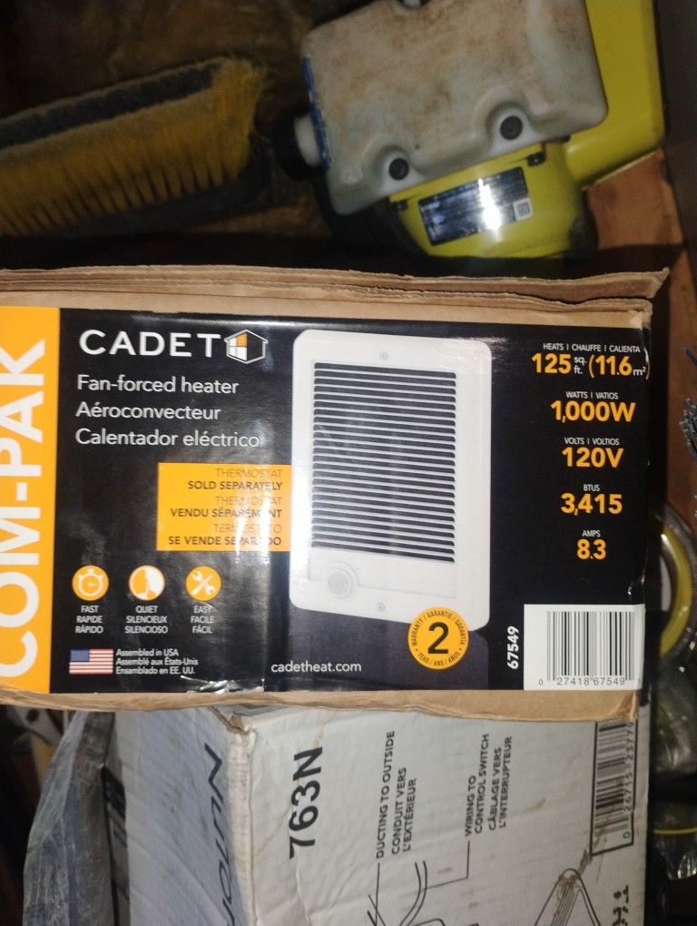 Cadet Heater 120 V New In Box 