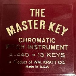 Vintage A-440 The Master Key 13 Keys Chromatic Pitch Instrument W. Kratt