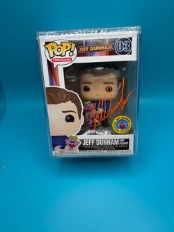 (NEW) Funko POP! Comedians #03 Jeff Dunham with Peanut SIGNED (Jeff Dunham Exclusive) with Protector case