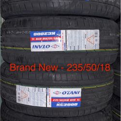 (4) - 235/50/18 Otani KC2000 Tires