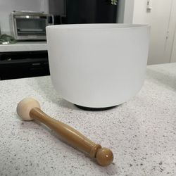 Crystal Sound Bowl For Sound Baths (Throat Chakra- F Note)