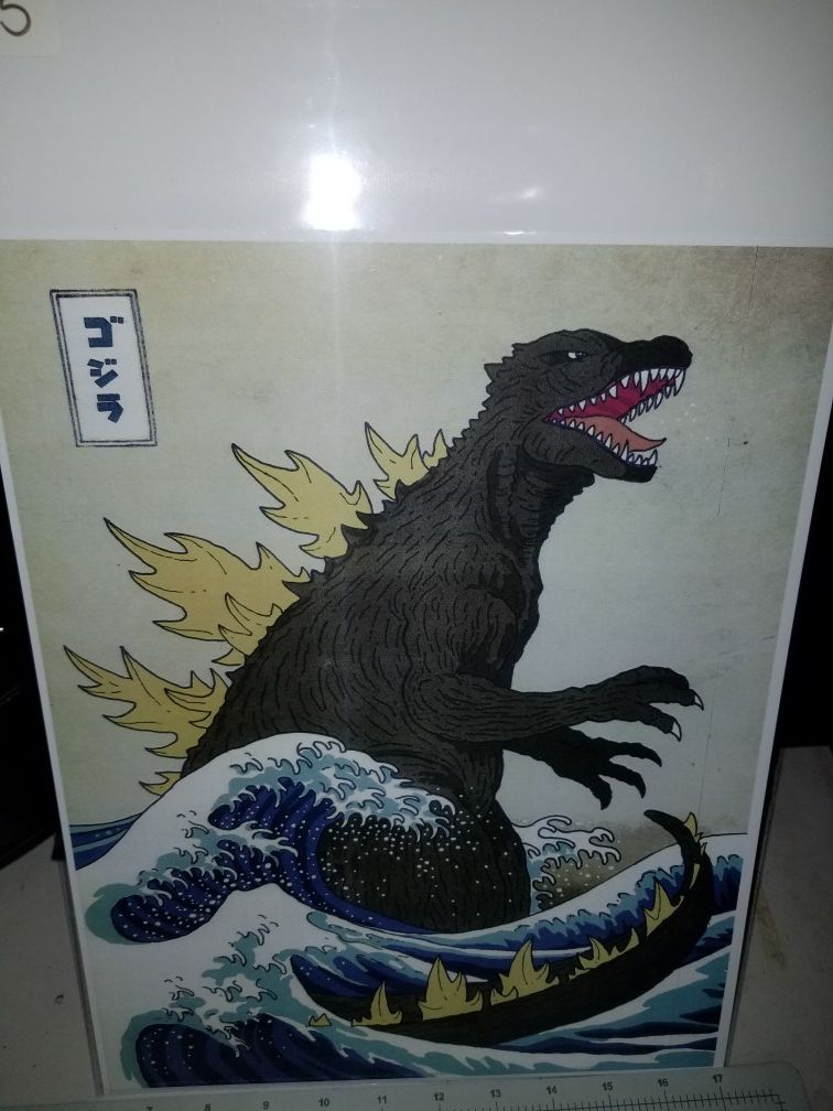 Godzilla print