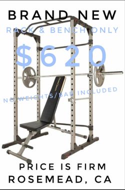 Fitness Reality 810XLT Super Max Power Cage with fitness reality 1000 bench (800lb high capacity)