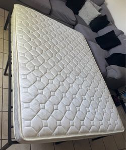 Full Size Mattress with Metal Bed Frame