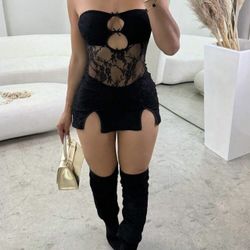 Black Lace Dress