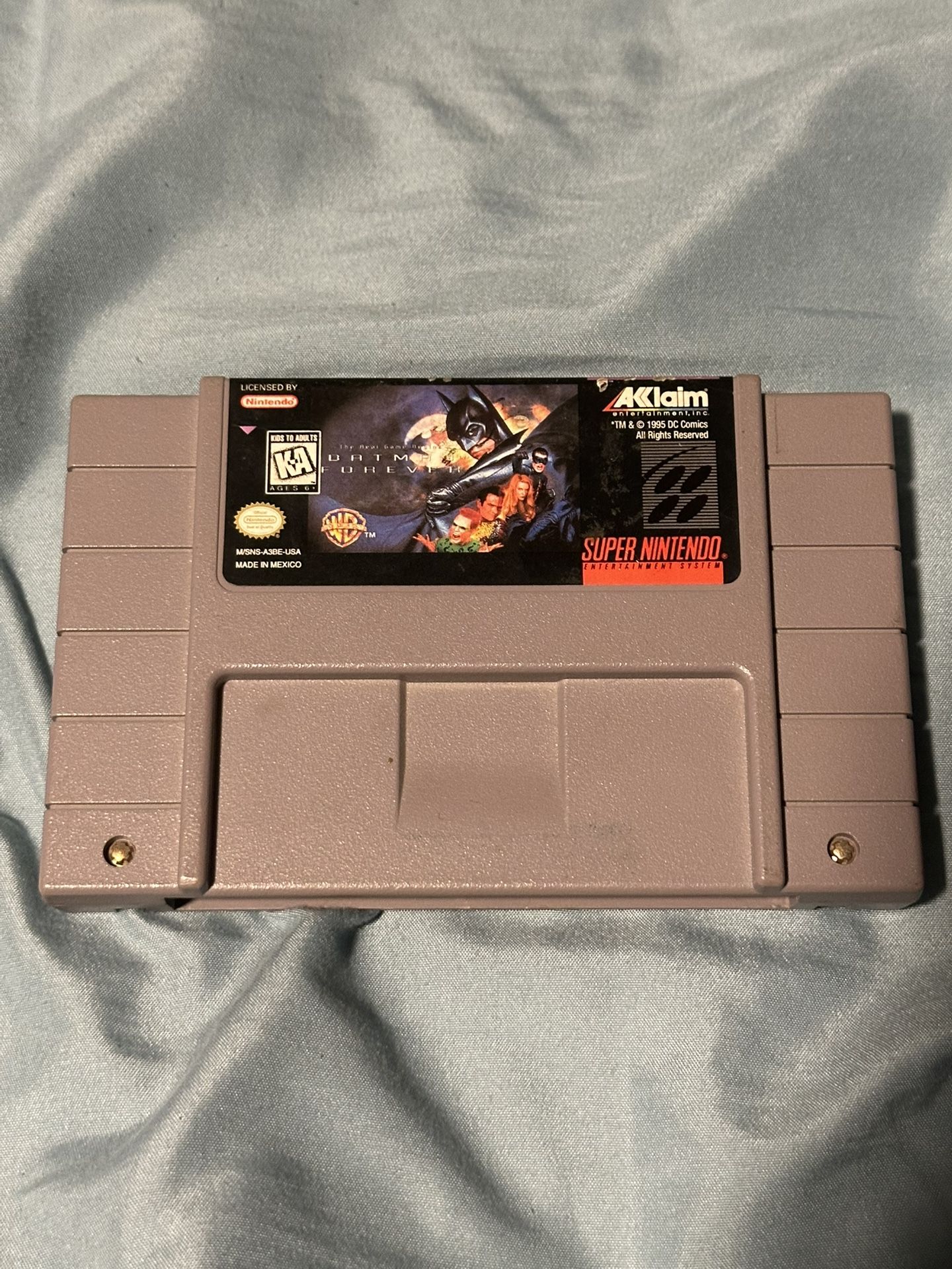Batman Forever SNES Cartridge