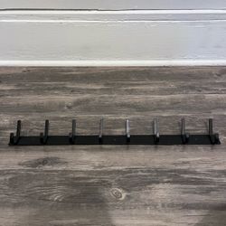Wall mounted coat rack w/hardware