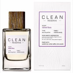 Velvet Flora by Clean Reserve Eau de Parfum Spray Unisex 3.4 FL oz / 100 ML New in Box