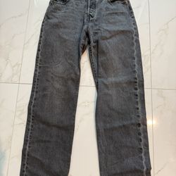 Levi’s Original 501 - Button Fly - Take a Hint Black - Size 25 W 30 L - Like Brand New 