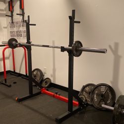 Squat & Bench Rack (Weights Included!!!!)