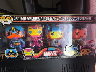 Funko Pop Marvel Black Light 4-Pack