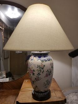 Antique floral lamp (ornamental)