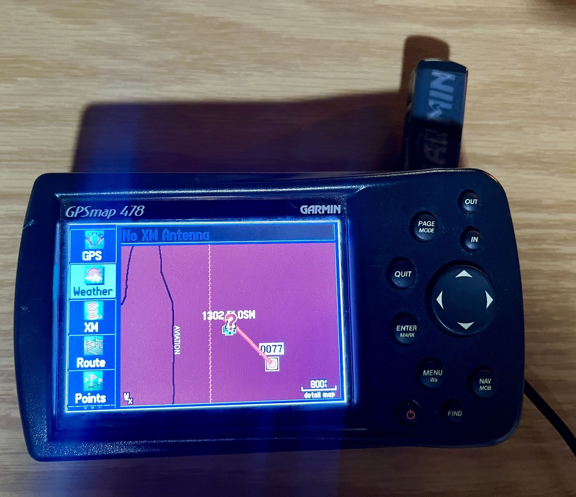 Garmin GPSMAP 478 Display Auto/Marine Chart Plotter Head Unit Only