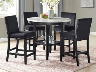 5PC COUNTER HEIGHT DINING SET 