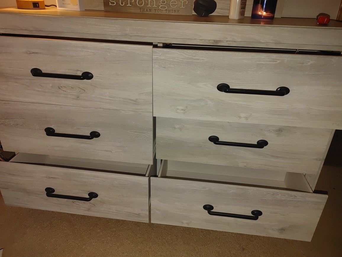 Dresser with mirror