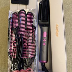 Hair straightening brush. Cepillo alisador, 