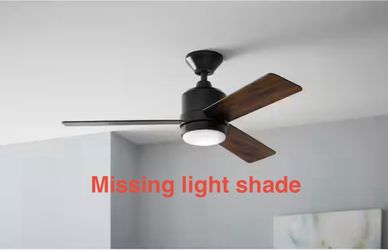 44 in. Ceiling Fan New ( missing light shade )