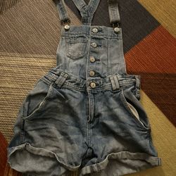 Girls denim overalls