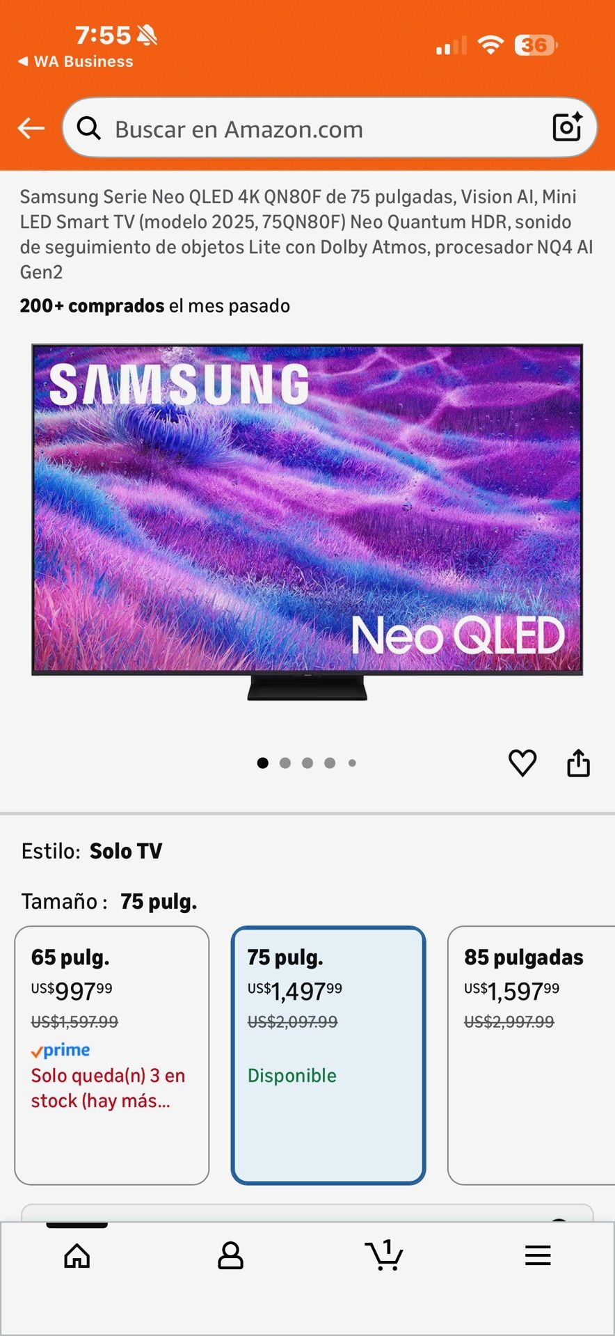 Samsung Serie Neo QLED 4K QN80F
