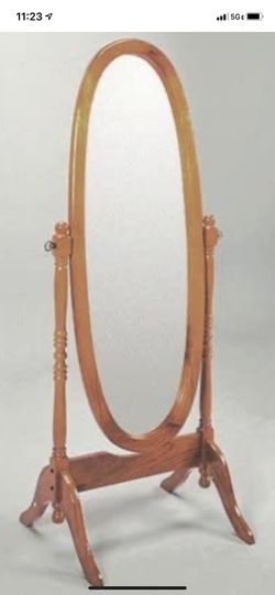 Beautiful Oak Mirror /Moving Need Gone ASAP