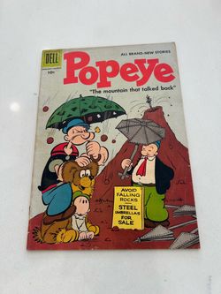 Popeye #39, Dell Comics 1957, VG- Bud Sagendorf Art