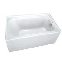PROFLO Hillsboro 60" x 42" Three Wall Alcove Acrylic Soaking Tub with Right Drain and Overflow