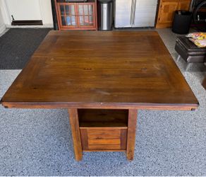 Bar height dining table with leaf (no chairs)