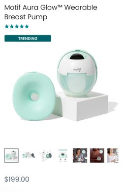 Brand New Motif Aura Glow Wearable Breast Pump
