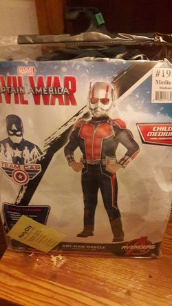 Ant Man costume. Size child Medium. Perfect condition. Worn once