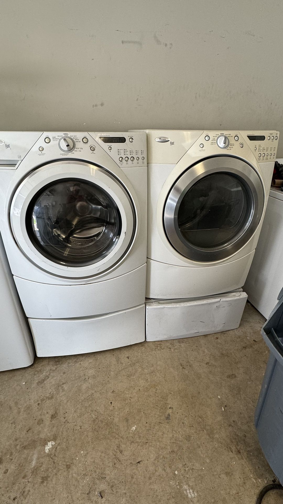 WHIRLPOOL FRONT LOAD ELECTRIC WASHER & DRYER $150 For Both 