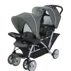 Graco DuoGlider Double Stroller | Lightweight Double Stroller with Tandem Seating, Glacier