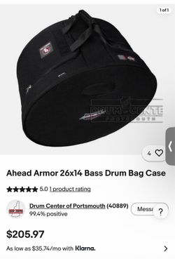 Ahead kick drum bag. Up to 24 x24